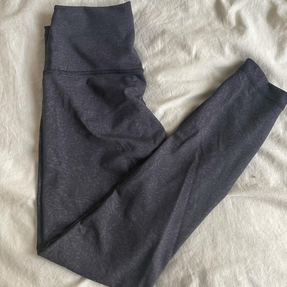 Lululemon Wunder Train High-Rise Tight 25" Crunch Black - Picture 2 of 4